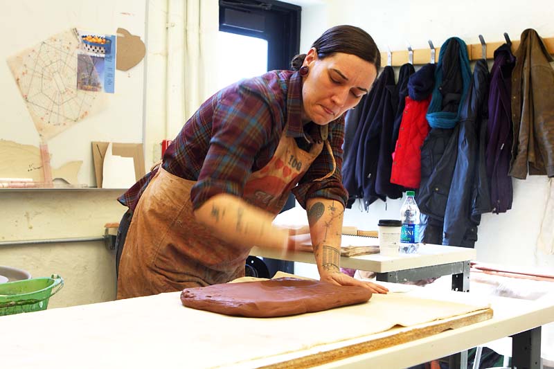 Pounding Out Slab