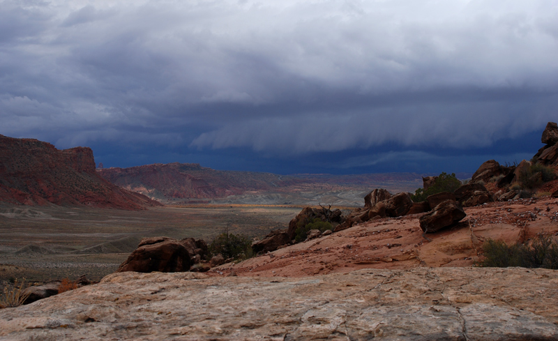 Parking lot and the terrain that calls