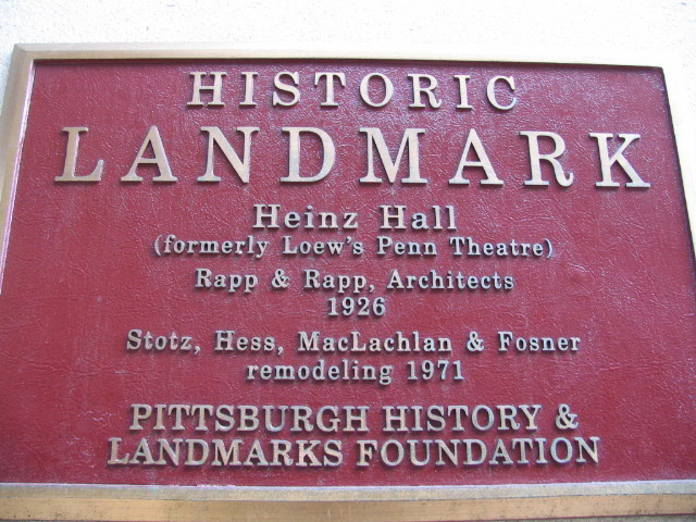 Heinz Hall Signage-Pittsburgh.JPG