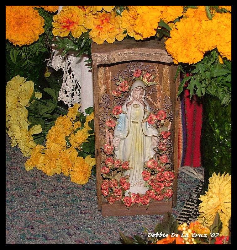 Virgen with Marigolds