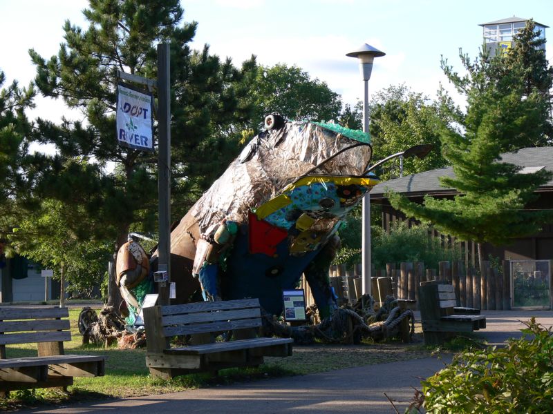 024 Minnesota State Fair A frog made of  trash