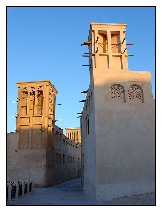 Wind towers, Bastakia Quarter, Dubai