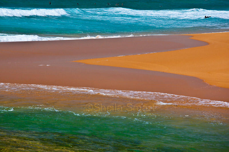 Sea patterns at Narrabeen Beach