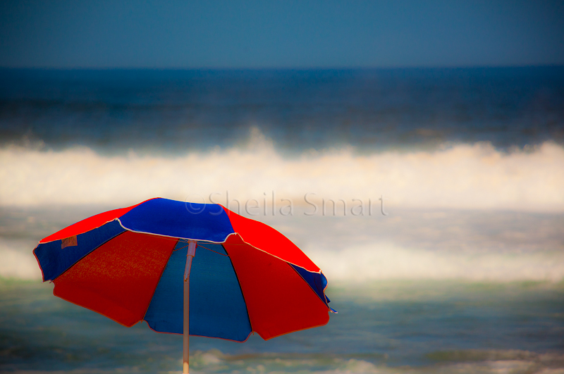 Umbrella close up at Avalon Beach