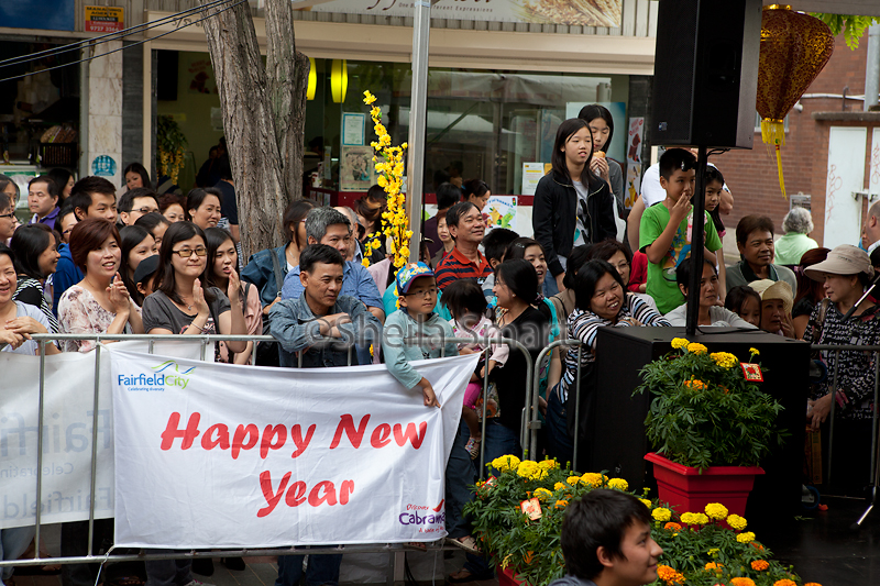 Audience at Lunar Festival,  Freedom Plaza, Cabramatta