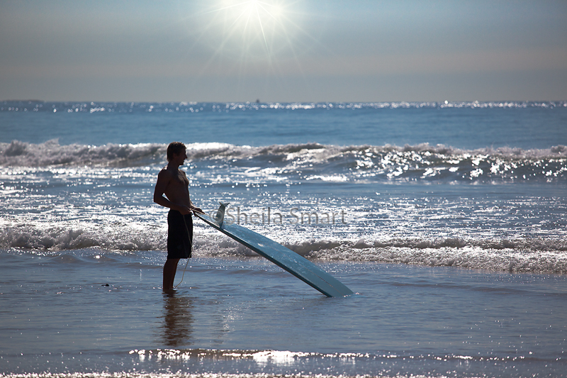 Surfer early morning