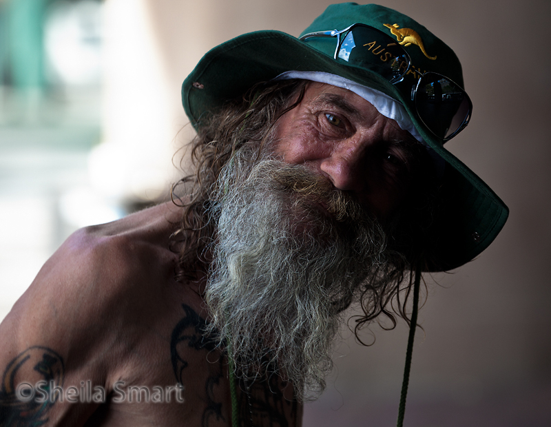Friendly man at Quay in hat