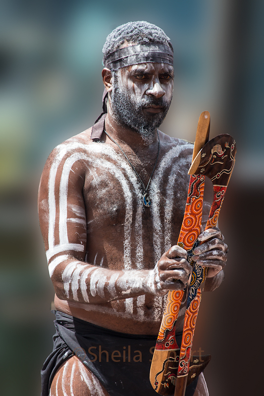 Aboriginal busker