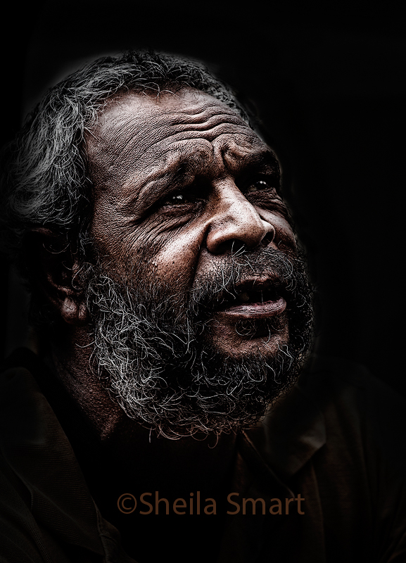 Aboriginal man at Quay