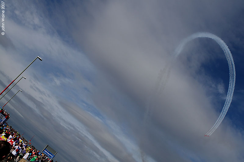 The Red Arrows at The Finish