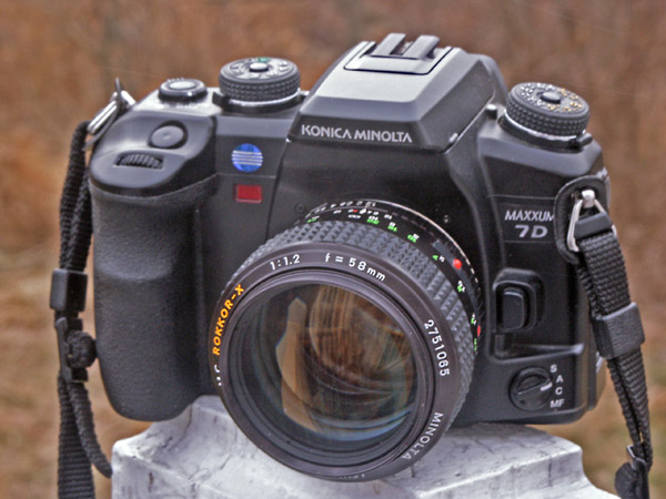  58 f/1.2 Rokkor X for Minolta Maxxum Dynax Sony Alpha  $400