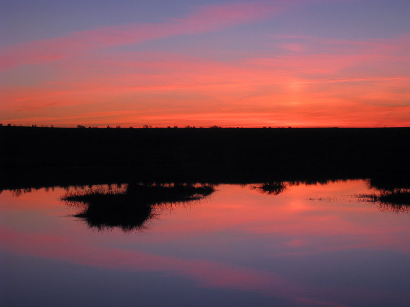 Embalse de Talavan sunset