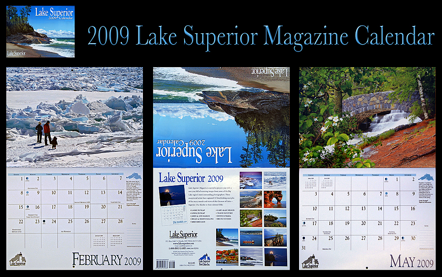Lake Superior Magazine 2009 Calendar, Two Images Inside
