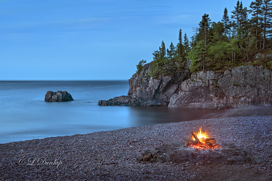 113.16 - Silver Bay Beach: Pre-Dawn Campfire 