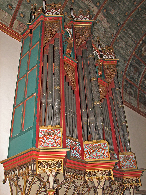 St. Georges Church Organ Pipes Kings Stanley.