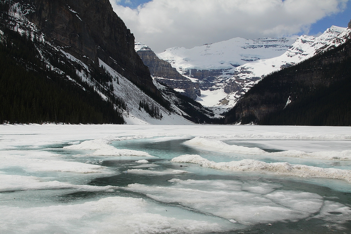 Just starting to thaw.. Lake Louise..