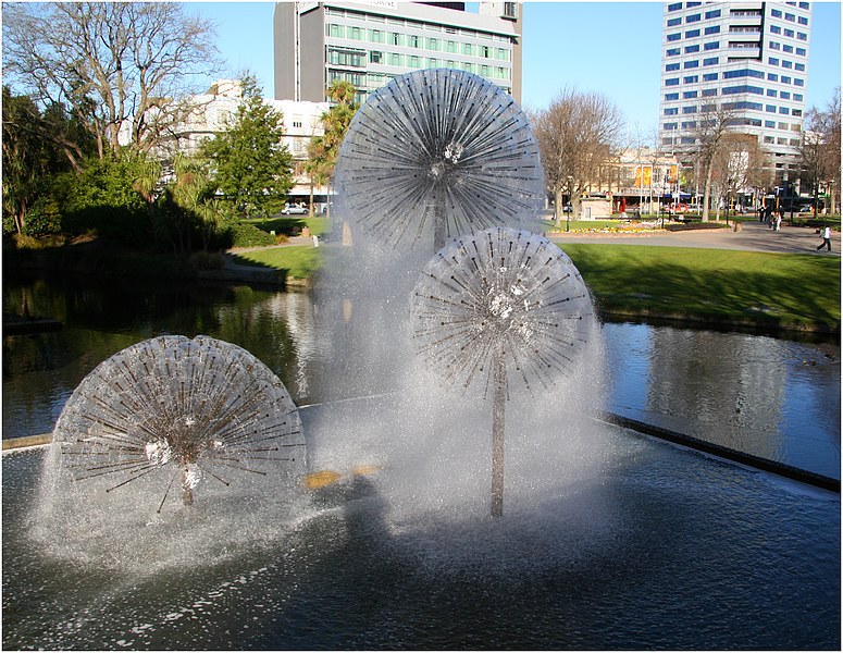 Christchurch Town Hall Fountain.