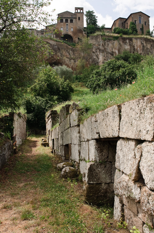 The Etruscan Necropolis of Crocifisso di Tufo, Orvieto, Umbria, Italy