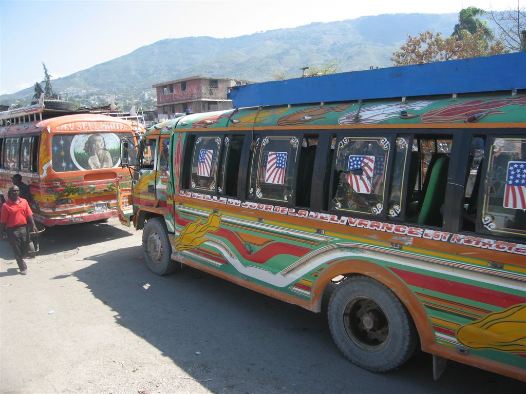 colorful buses