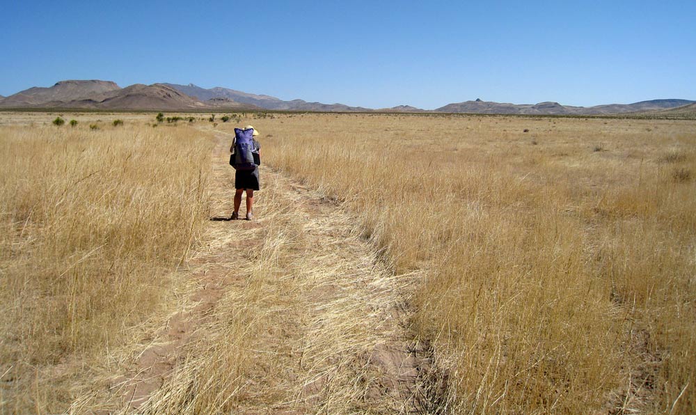 A parched landscape north of Deming