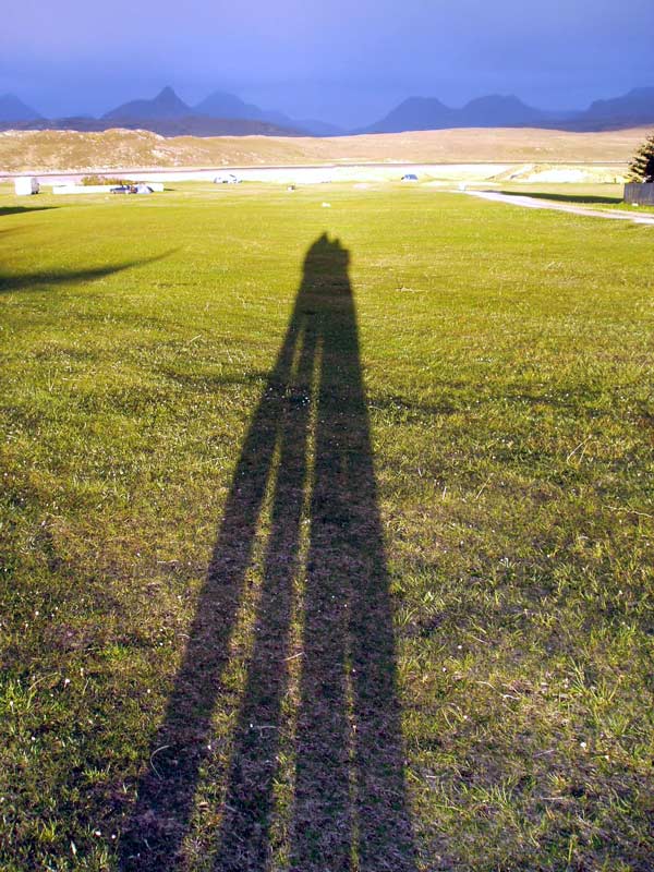 May 07 Achnahaird campsite long shadows
