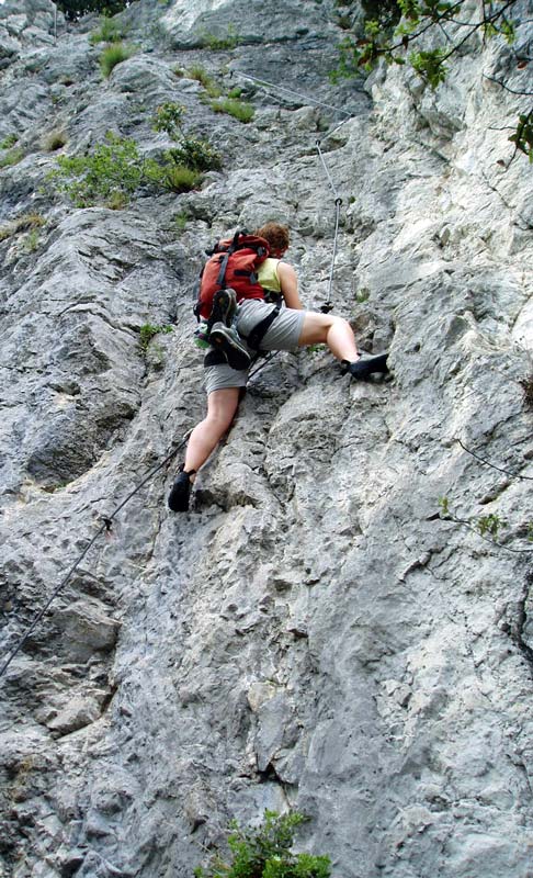 via ferrata north of Lake Garda