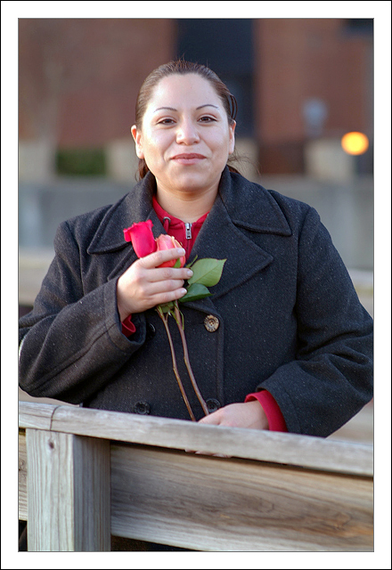 My Boo with Roses I gave her