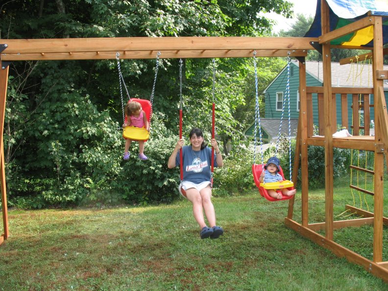 Julia and Ryan's New Swingset
