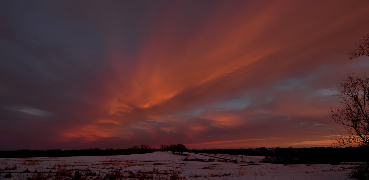 Winter Sunset Eastern View