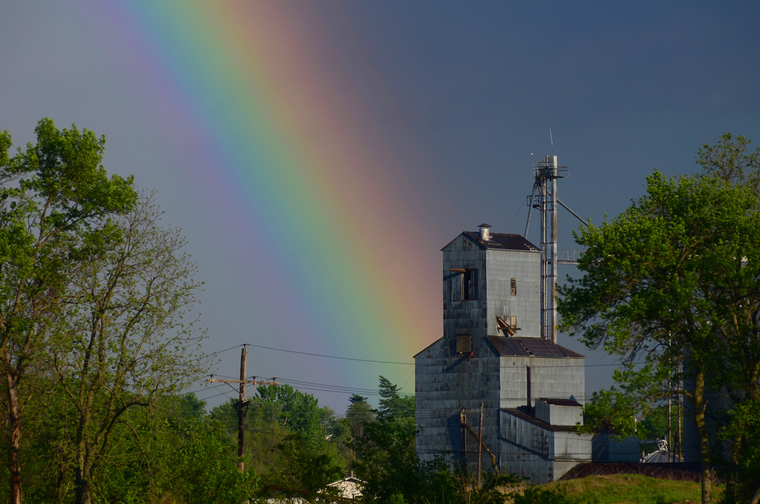 Rainbow Over Albany MFA Elevator