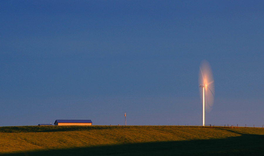 Wind Farm at Sunset