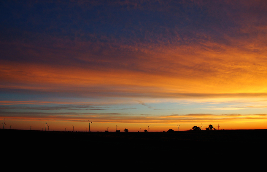 Sunrise over Windmill Farm