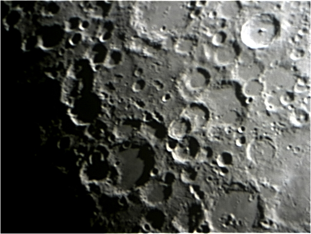 Webcam image, incl. craters Tycho & Stofler