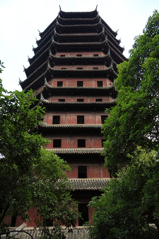 The Six Harmonies Pagoda, Hangzhou, built in 970 to placate the tidal bore