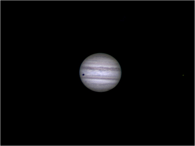 Jupiter, with the shadow of Callisto - 8/9 August 2009