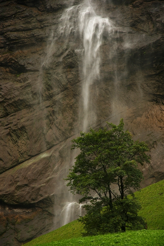 Lower section of the Staubbach Falls