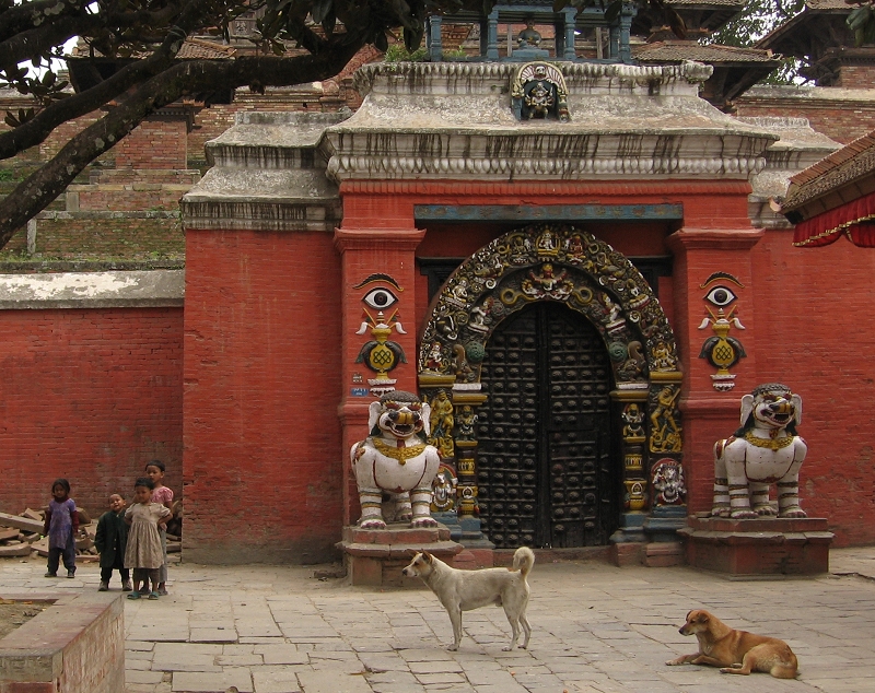 Kathmandu - Taleju Temple gate, Durbar Square