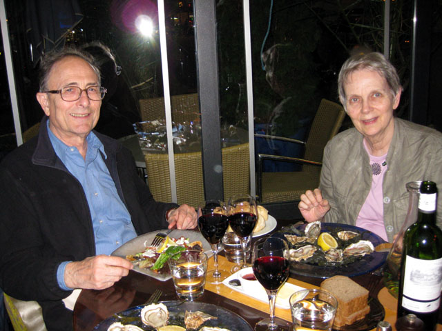 David and Mary at Restaurant Marty