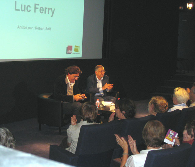 Philosopher Luc Ferry was interviewed by Robert Sole