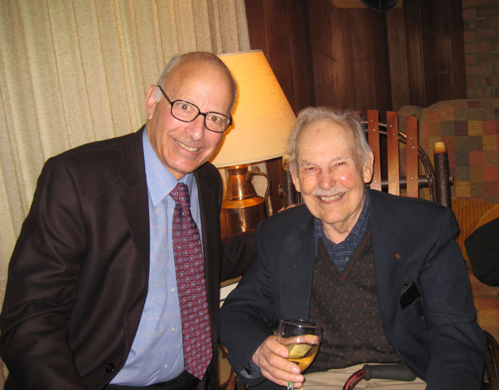 The son, Jim, with fellow economist, Dan