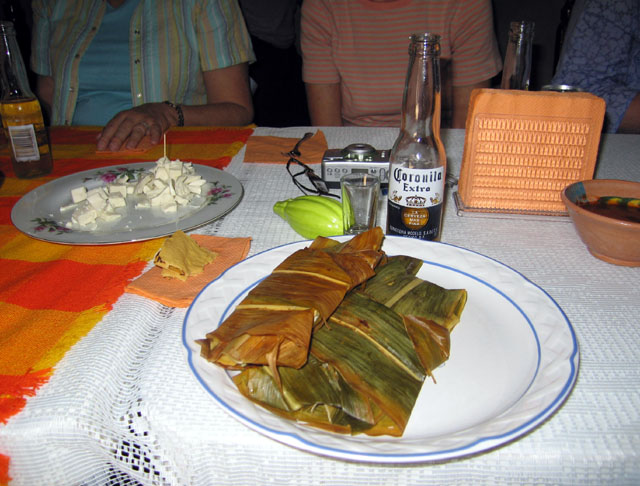 Delicious chicken tamales