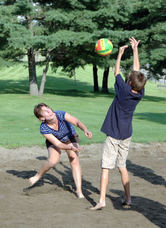 Volleyball at Heather and Andrew's Wedding Celebration