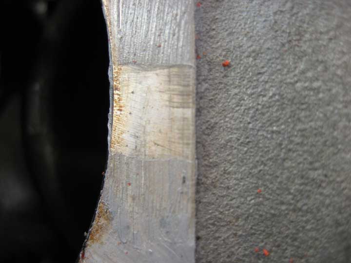 Correct thickness of sealant application.