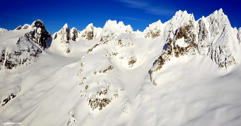 Crooked Thumb Peak and Mt Challenger of Picket Range