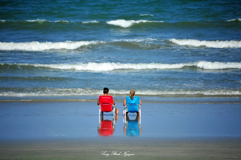red and blue