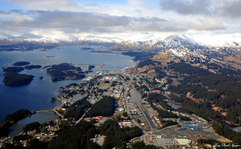 Downtown Kodiak, Kodiak Municipal Airport, Alaska