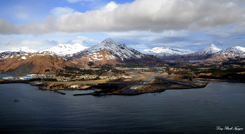 Kodiak Airport, US Coast Guard Kodiak Base, Barometer Mountain,Kodiak Island, Alaska