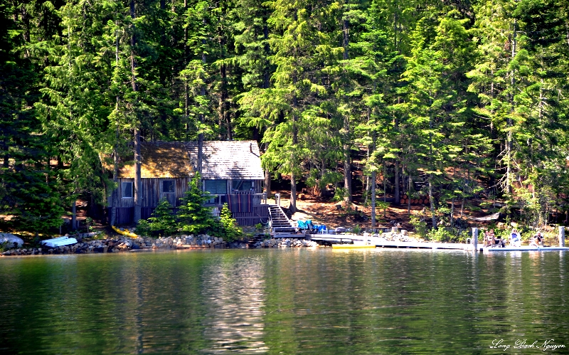 rustic cabin, Priest Lake, Idaho