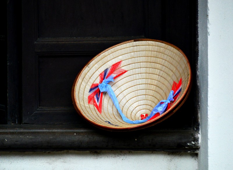 conical hat, Hanoi Old Quarter, Hanoi, Vietnam  