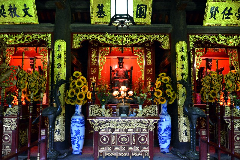 Three Monarchs, Temple of Literature, Hanoi ,Vietnam  